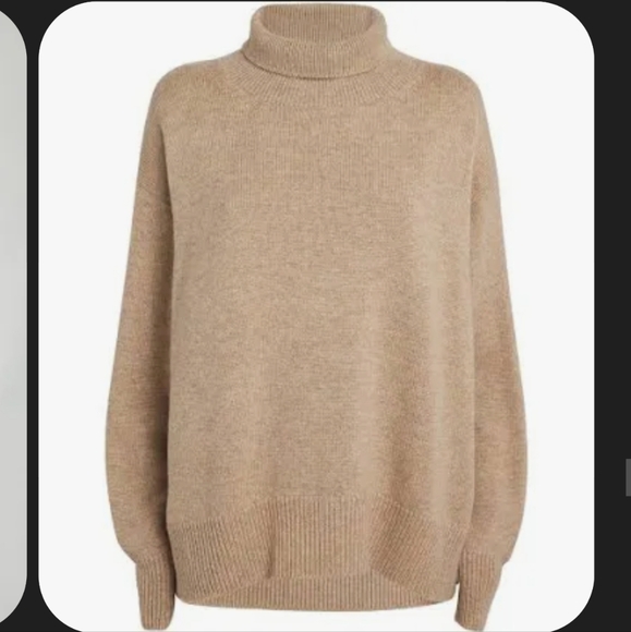 Johnstons Of Elgin Cashmere Unisex Oversized Rollneck Long Sleeve Sweater Medium - Picture 1 of 15